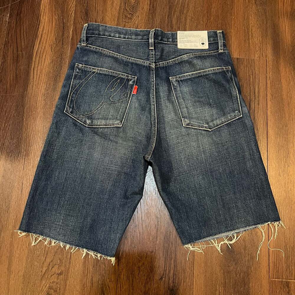 WTAPS Ol Dirty Sierra Trash Denim Shorts Blue Size 31